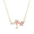 Goldene Lilie Kette