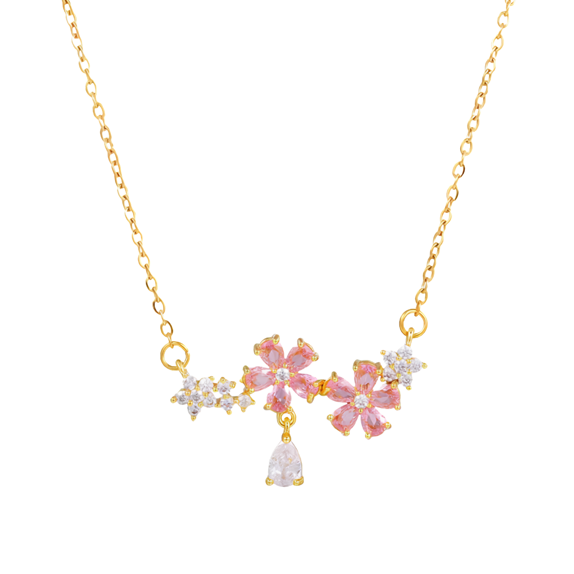 Goldene Lilie Kette