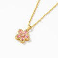 Pinke Drehende Blossoms Kette